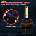 thumbnail image 5 of For Dodge Dakota 1997-2004 - 2X 9007 HB5 6000K LED Headlight Bulbs Hi/Lo Beam,p4c, 5 of 10