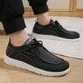 thumbnail image 5 of Men's Casual Slip-on Loafers Stretch Shoes，Comfortable & Light-Weight，Black、Gray、Light Blue, 5 of 6