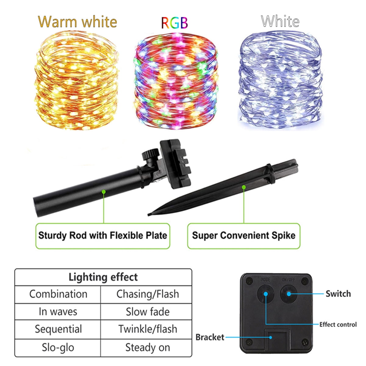 Solar Rope Lights, LED Solar String Lights, Solar Lights Rope Waterproof Tube Lights with Solar Panel for Outdoor Indoor Home Decoration Garden Patio Parties, 72 Feet 200 LED 8 Modes, 2Pack