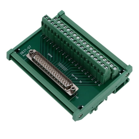 

YOUTHINK Terminal Board Terminal Board Adapter Connector Module PCB Breakout Straight Male With Shell DC 60V DB37‑G7 PCB Breakout Board
