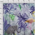 thumbnail image 3 of oneOone Polyester Spandex Yellow Fabric Tropical Animal Fabric For Sewing Printed Craft Fabric By The Yard 56 Inch Wide, 3 of 4