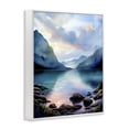 thumbnail image 4 of Stupell Industries Rocky Mountain Beach Landscape Painting White Framed Art Print Wall Art, 16 x 20, 4 of 10