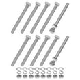 thumbnail image 1 of Uxcell Lot de 10 Vis Hexagonale avec Écrous Rondelles Plates & Verrouillables M6x70mm, 1 of 2
