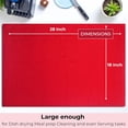 thumbnail image 3 of Highly Absorbent Cotton Dish Towels for Drying - Set of 6 Red Kitchen Towels - 18"X28" Lint Free Waffle Weave Cloth Linen Hand Bathroom Bulk Dishtowels, 3 of 3