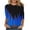 #7-Blue, variant on Pntutb Womens Plus Size,Women's Fashion Printed Mid-Length 3/4 Sleeve Round Neck Casual Tops T-Shirt