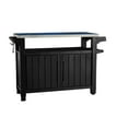 thumbnail image 4 of Keter Unity XL Outdoor Durable Kitchen Rolling Bar Cart with Storage Cabinet, Graphite, 4 of 9