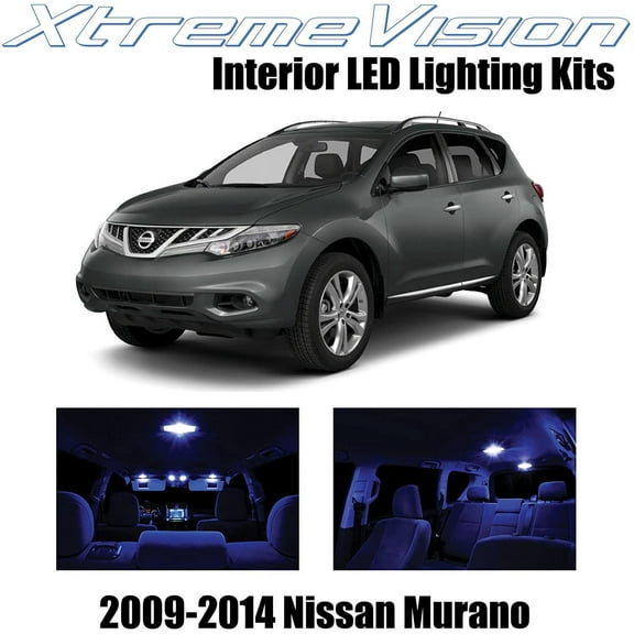XtremeVision Interior LED for Nissan Murano 2009-2014 10 pcs Blue Interior LED Kit Installation Tool
