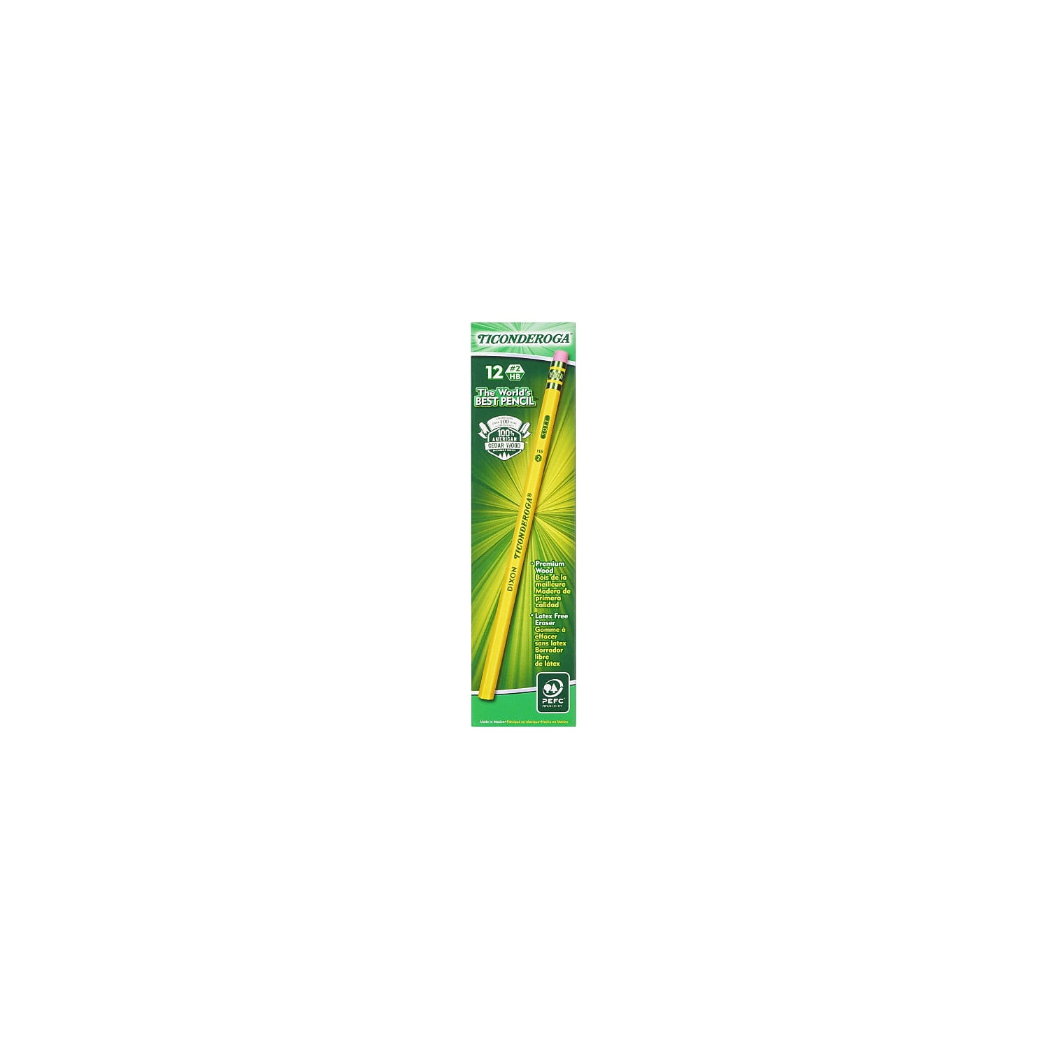 Dixon The World's Best Pencil Wooden Pencils No. 2 Soft Lead Dozen (13882) 487129