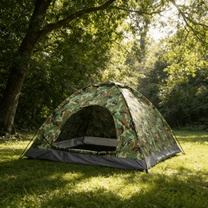 UBesGoo 3-4 Person Outdoor Camping Waterproof Tent Fast Family Dome, Camouflage