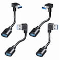 thumbnail image 4 of USB 3.0 Extension Cable 90 Degree Angled Connector Wire Male to Female Adapter Cord for Computer Accessories Black, 4 of 10