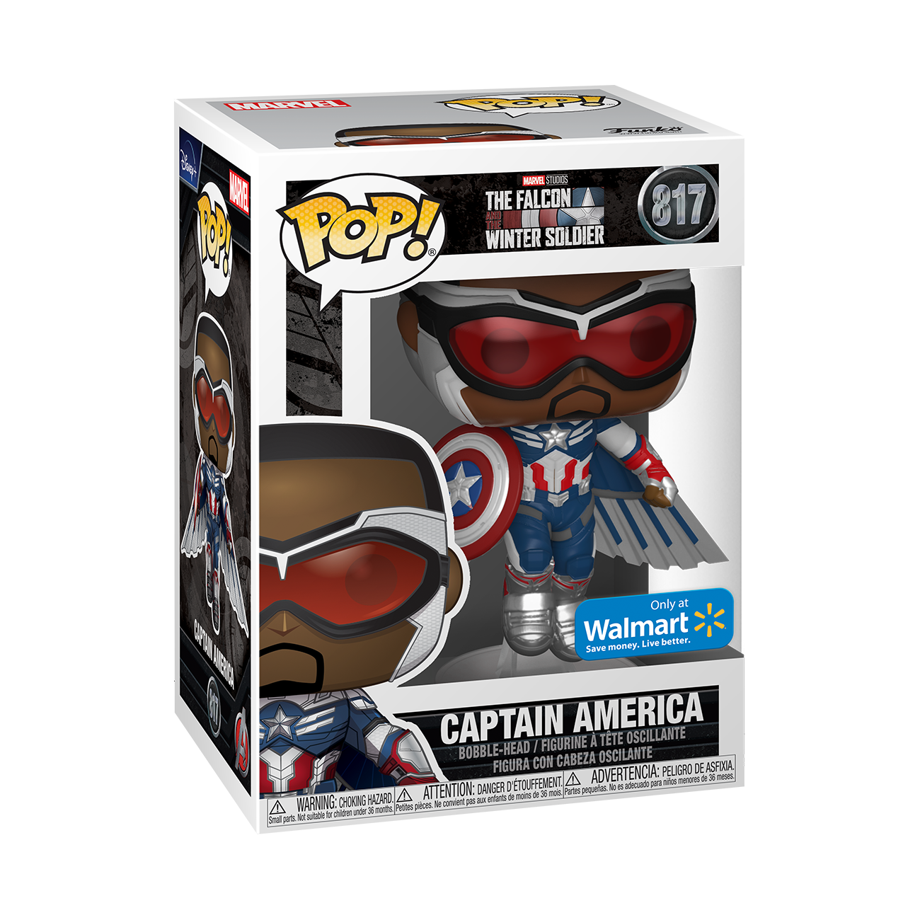 Funko POP! Marvel: The Falcon and the Winter Soldier - Captain America - Walmart Exclusive - image 2 of 8