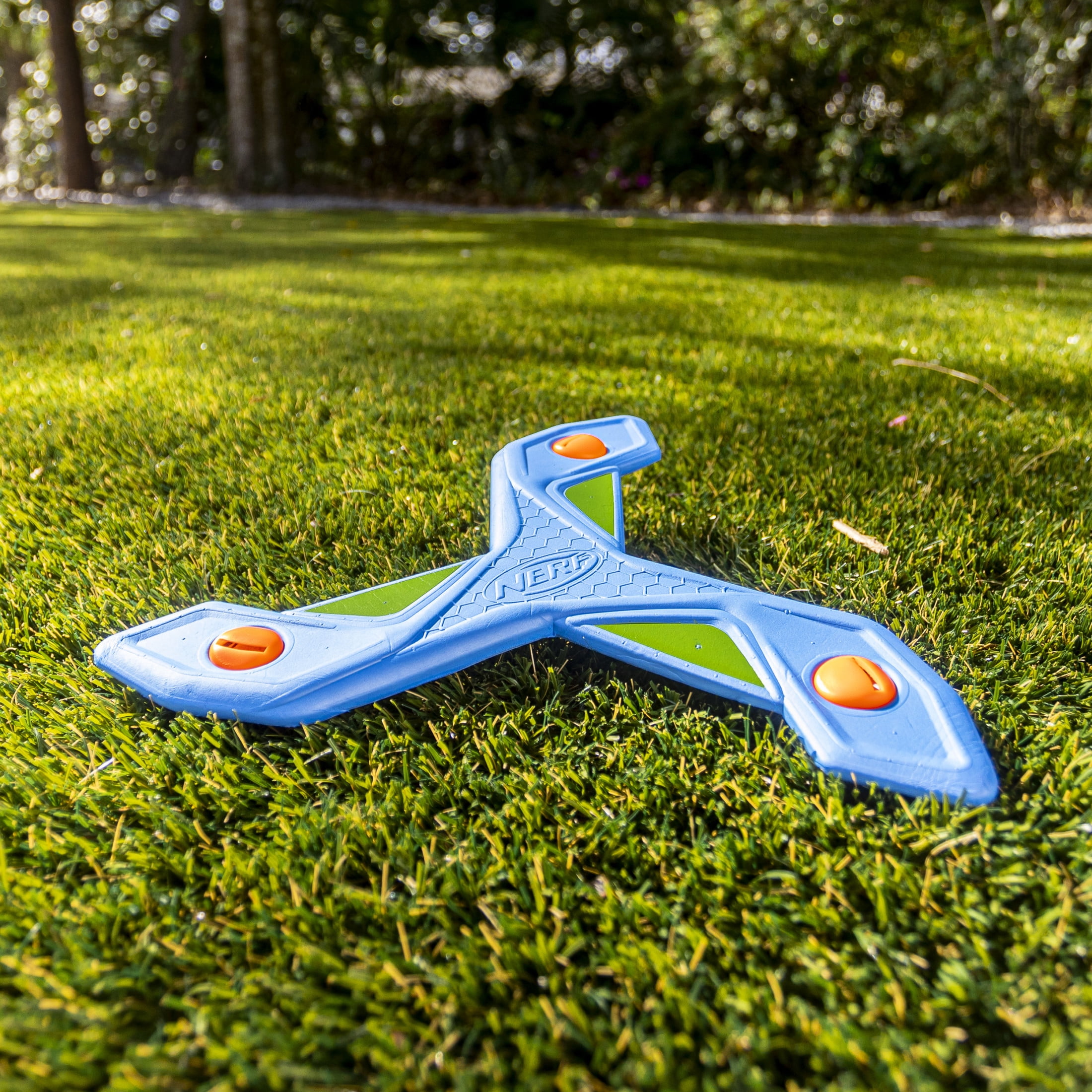 NERF Kids Toy Boomerang - Slingerang Soft NERF Foam Boomerang for Kids - Great Outdoor Gift for Boys + Girls - Perfect Backyard + Beach Toy for All Kids - Throw + Return Whistling Youth Boomerang