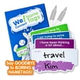 thumbnail image 1 of We! Connect Name Tag Stickers (150 PCS) - Easy-to-Write Name Stickers with Conversation Starters - Ideal for Networking, Ice Breakers & Adult Educati, 1 of 8