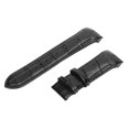 thumbnail image 2 of Correa de reloj de cuero de repuesto de liberación rápida, suave y transpirable, correa de reloj negra de 24 mm, 2 of 14