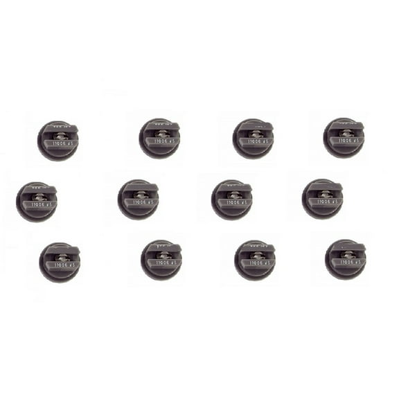 Pack of 12 - TeeJet Flat Spray Tips 80° Polymer w/ SS Insert 0.6 GPM @ 40 PSI Farmer Bob's Parts TP8006VS