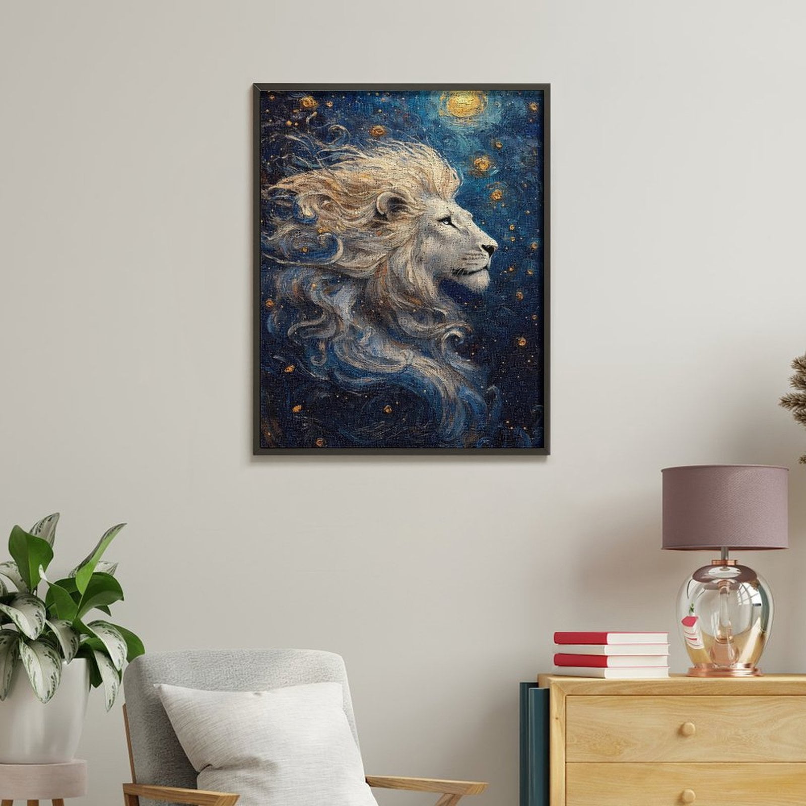 Paint By Numbers Kit for Adults Beginner - DIY Starry Night Flowing Hair Art Fantasy Canvas Painting Kits for Adults, Frameless Paint By Number for Adults for Home Wall Decor 16x20 Inch