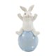 thumbnail image 3 of Estatua de conejo de Pascua jugando en huevo, 3x2,8x6 pulgadas, ligera para ventana, decoración de bonsái, escultura de conejo, decoración de mesa Estilo A, 3 of 8