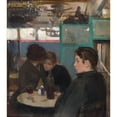 thumbnail image 2 of Ramón Casas 12x14 Gold Ornate Wood Frame and Double Matted Museum Art Print Titled - Moulin De La Galette Interior (1890-1891), 2 of 4