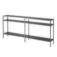 thumbnail image 6 of Henn&Hart 64" Gunmetal Gray Metal Console Table, 6 of 7