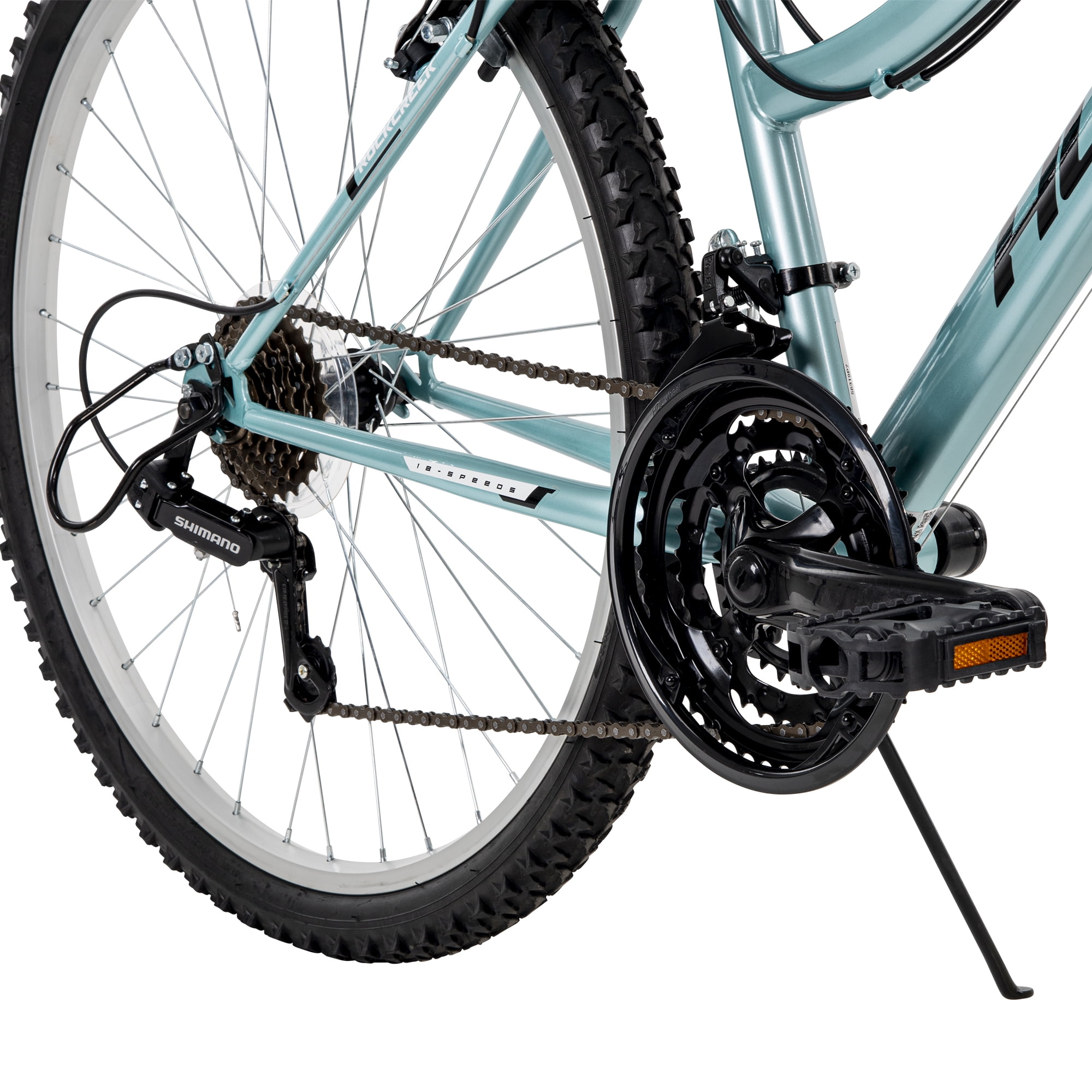 Huffy Rock Creek 26-inch Ladies’ 18-speed Mountain Bike, Teal, 13+ years old