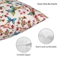 thumbnail image 3 of Yiaed Floral With Butterflies Print Pillow Covers Super Soft Decorative Square Throw Pillow Covers Case Cushion Covers for Sofa Couch Bedroom Car Decor（No pillow core）-16"x16", 3 of 7