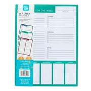 Pen+Gear Teacher Pad Set, 3-Count Paper Writing Pads, 120 Pages