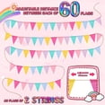 thumbnail image 3 of Tutuviw 60Pcs Pennant Banner Flags Garland Colorful Flags Triangle Flag Triangle Banner Pennant Flags on a String, Pastel Burlap Pennant Banner Garland Bunting Banner for Christmas Party Decorations, 3 of 7