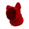thumbnail image 3 of Orejeras de invierno para perros, gorro, sudadera con capucha, protector de orejas silencioso para perros, mascotas al aire libre Rojo XL, 3 of 9