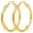 Gold-50mm, variant on Gold Hoop Earrings for Women, Hypoallergenic 14k Gold Plated Lightweight Faceted 50mm