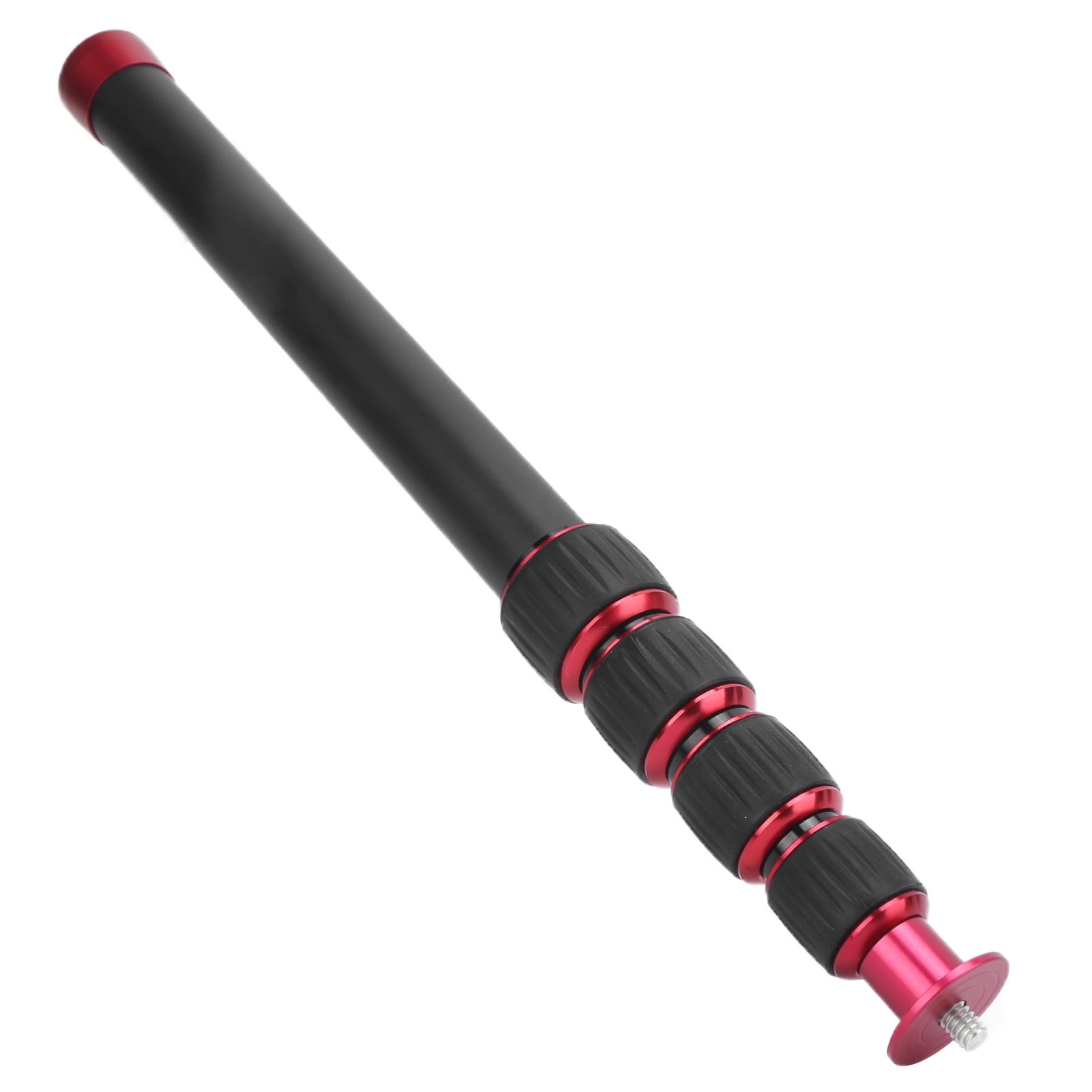 Portable Monopod Extension Tube, 1/4in Screw Knob Lock System 5kg/11.0lb Loading Monopod Extension Rod  For Monopod For Camping