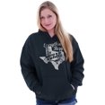 thumbnail image 3 of Texas Everything's Bigger State Shape Hoodie Sweatshirt Women Men Brisco Brands M, 3 of 6