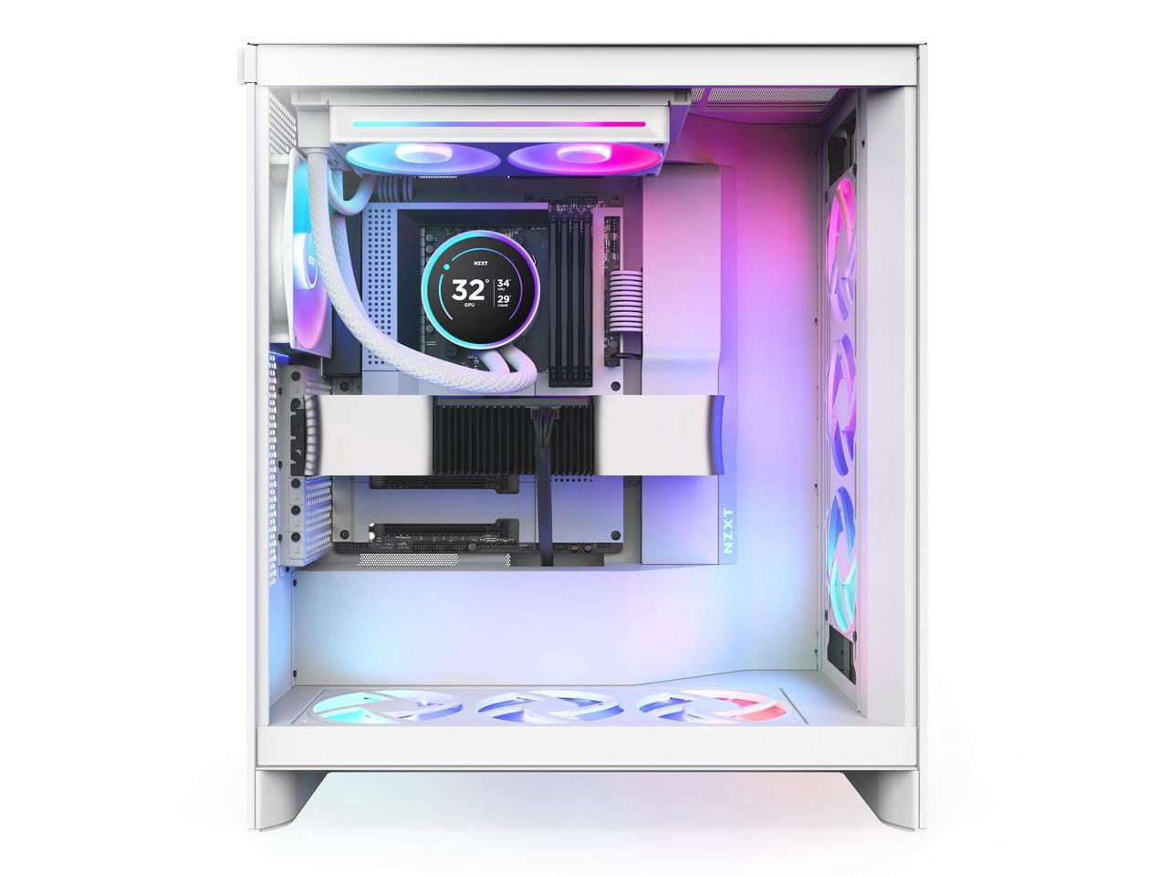KRAKEN ELITE RGB 280 WHITE AIO LIQUID COOLER WITH IPS LCD & STATIC PRESSURE FANS Intel Socket LGA 1851, 1700 & 1200/115X AMD Socket AM5, AM4