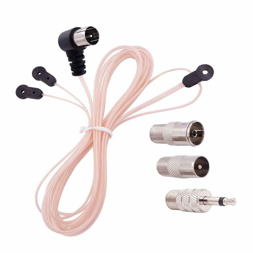 outdoorline FM Dipole Antenna 75 Ohm F Male Interface with PAL & 3.5mm adapter Sound Radio