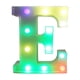 thumbnail image 2 of Letras luminosas LED con control remoto | Decoración con letras para fiestas y eventos en casa | Funciona con pilas o USB | 16 modos de cambio de color, 2 of 7