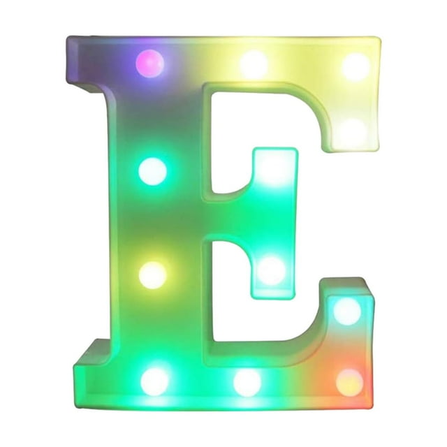 Leodye 1PCS LED Marquee Letter Lights - Remote-controlled, for Party/Bar/Home Decor -7.87*8.86IN