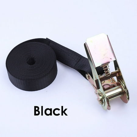 

1/2/3/4/5M Car Tie Down Strap Ratchet Belt Luggage Bag Lashing With Metal Buckle