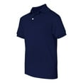 thumbnail image 3 of Hanes Boys School Uniform 4-18 EcoSmart Jersey Polo Shirt, 3 of 4