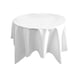 thumbnail image 2 of Mantel redondo para mesa de comedor | Tejido de poliéster liso de 228 cm | Elegante diseño de encaje para decoración del hogar, fiestas y cumpleaños, 2 of 6