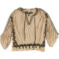 thumbnail image 1 of Free People Blusa campesina bordada para mujer, beige, mediana Free People  Campesino, 1 of 1