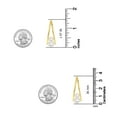 thumbnail image 5 of LeCalla 925 Sterling Silver Gold-Plated Double Hoop Earrings for Women and Teen 36MM, 5 of 8