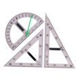 thumbnail image 4 of Reglas grandes de geometría matemática, juego de herramientas de enseñanza de matemáticas geométricas, suministros de enseñanza para dibujo en pizarra 3 PIEZAS, 4 of 7