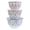 Ottoman Floral, variant on TP Large Mixing Bowl Set with Lids, Melamine Nesting Bowls Set for Pasta Baking Salad Mixing, Set of 3, Aztec Bloom