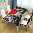 thumbnail image 4 of Yayeee Tablecloths 60" x 108" Rectangle Wrinkle Resistant Party Table Cover, Black Streets, 4 of 8