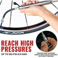 thumbnail image 4 of Minibomba Portátil PRO BIKE TOOL para Bicicleta Compatible con Presta y Schrader Titanio, 4 of 6