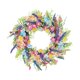 thumbnail image 4 of Corona de flores artificiales para decoración de puertas, adorno floral, flor artificial 45 cm, 4 of 9