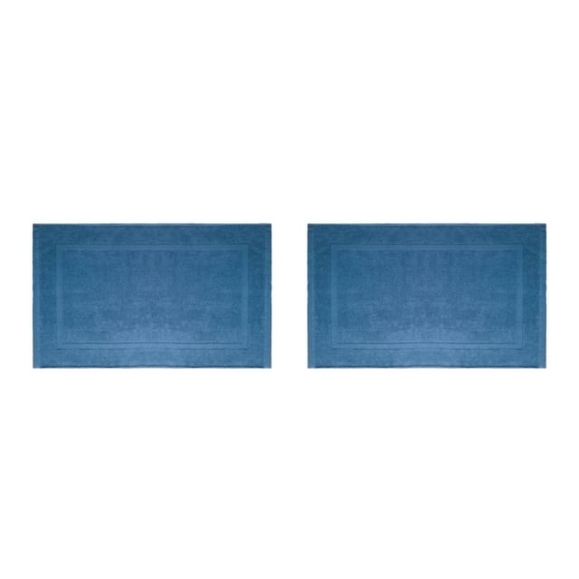 Billuyoard Alfombrilla de baño de cinta de algodón lavable a máquina altamente absorbente con blanco de mayor grosor Type3 NO3