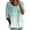 Mint Green, variant on MEICHEN Fashionable Multi Purpose Casual Women's 3/4 Sleeve T Shirt Summer Trendy Clothing for Women