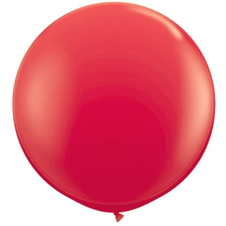 Quasimoon 36" Red Party Latex Balloon Decorations (2 Pack) by PaperLanternStore