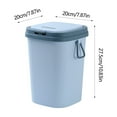 thumbnail image 3 of Gnmfd Bathroom Trash Can with Lid Odor Blocking, Large Capacity Plastic Waste Bin for Living Room, Bedroom, Office, Kitchen, Slim Space-Saving Garbage Container for Home Organization, 3 of 6