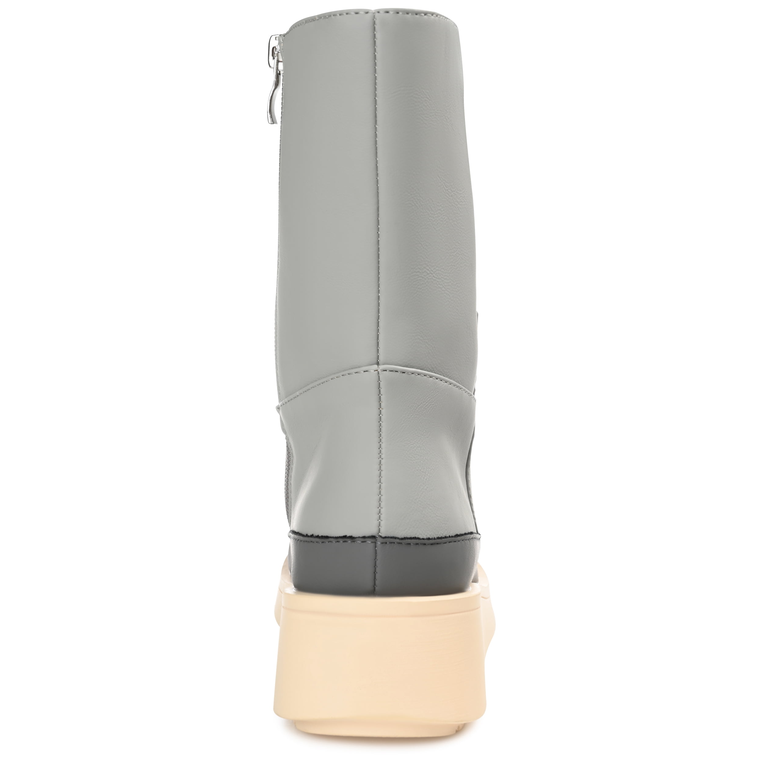 Journee Womens Cristen Inside Zip Platform Booties